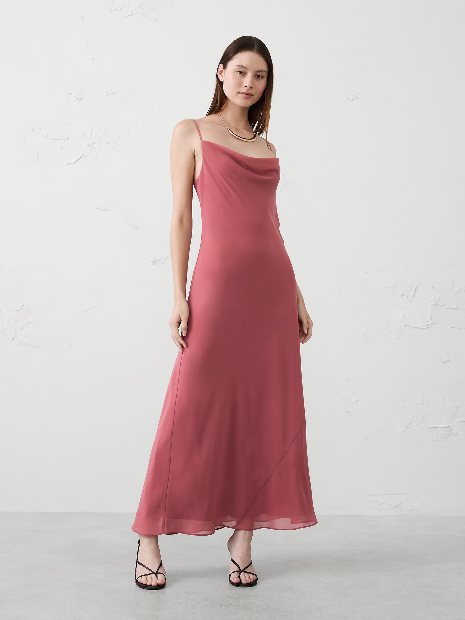 Chiffon Maxi Dress - Berry Parfait