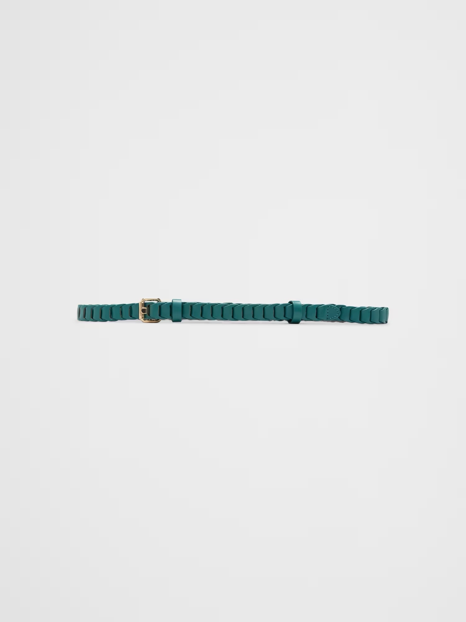 Leather Link Belt - Aviator Blue