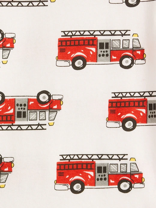 babyGap 100% Organic Cotton Fire Truck PJ Set 3 babyGap 100% Organic Cotton Fire Truck PJ Set
