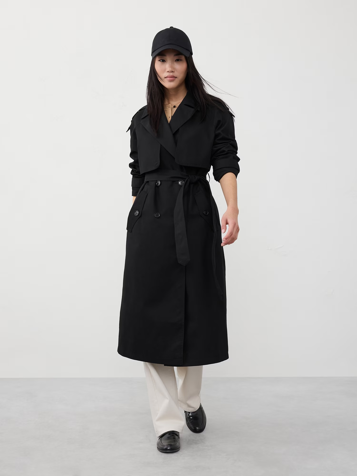 Timeless Trench Coat - Black 1 Timeless Trench Coat - Black