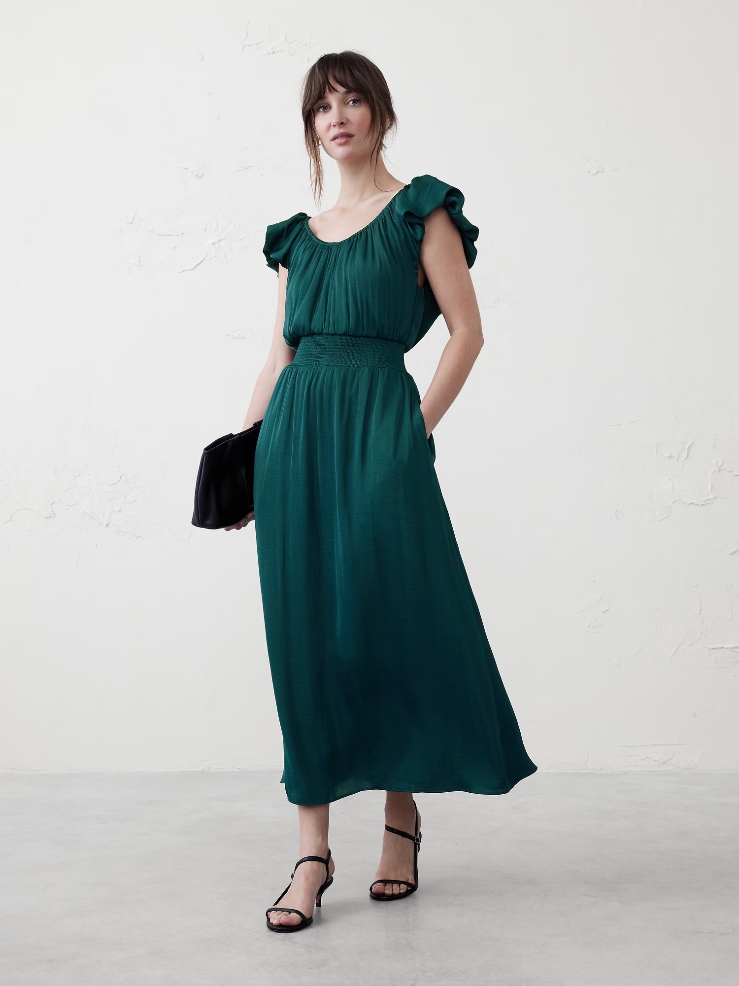 Ruffle Maxi Dress - Deep Sea Teal 1 Ruffle Maxi Dress - Deep Sea Teal