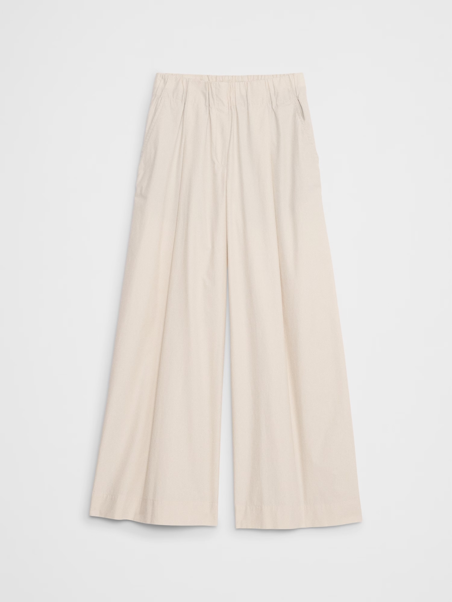 Mid-Rise Poplin Pull-On Pant - Stone Twill 4 Mid-Rise Poplin Pull-On Pant - Olive Stripe