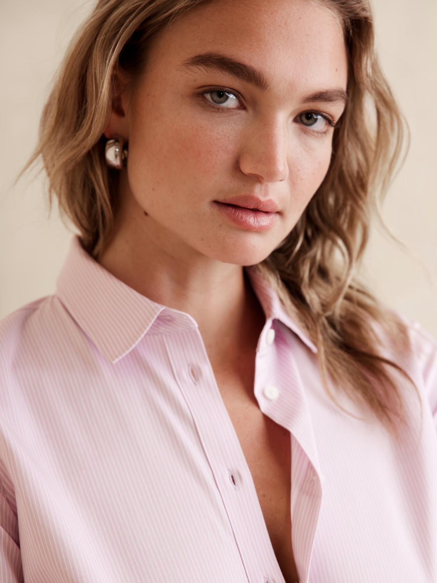 Tailored Easy-Care Shirt - Blue Stripe 6 Tailored Easy-Care Shirt - Blue Stripe