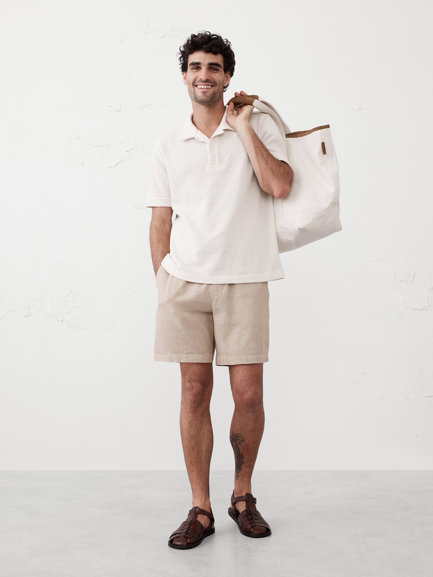 Crochet Polo - Transition Cream