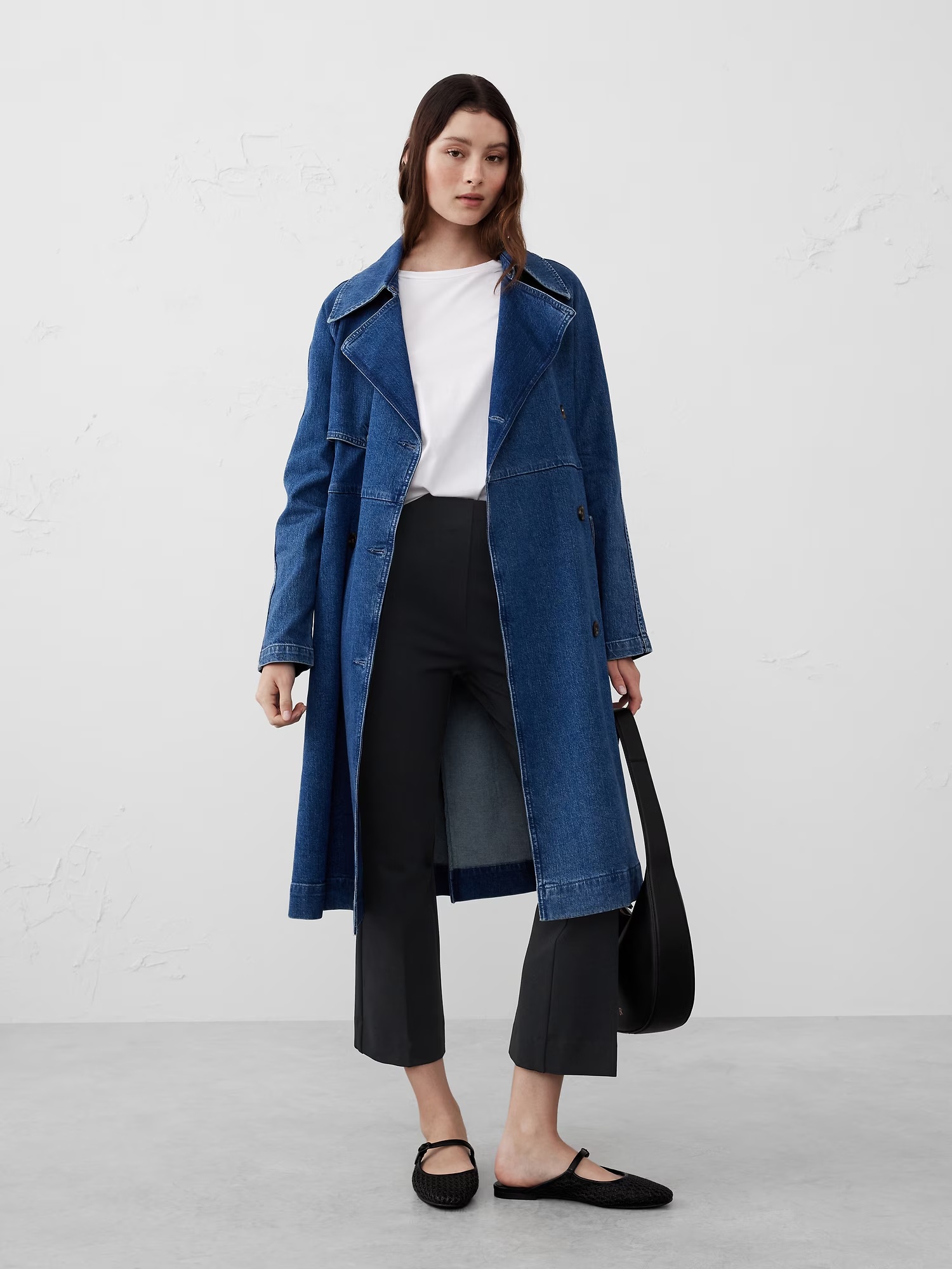 Bootcut Cropped Ponte Pull-On Pant - Black