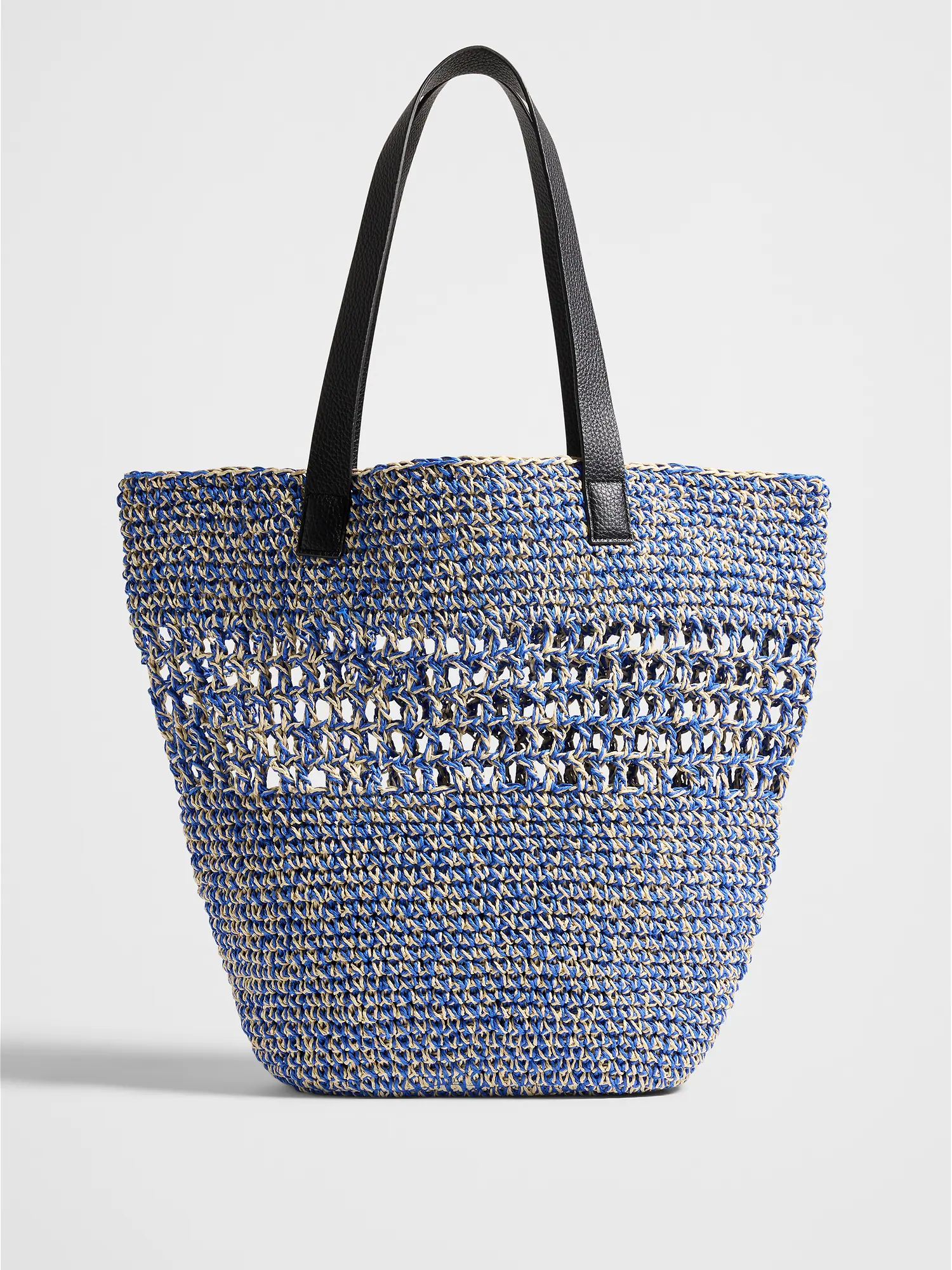 Straw Market Tote - Cape Blue