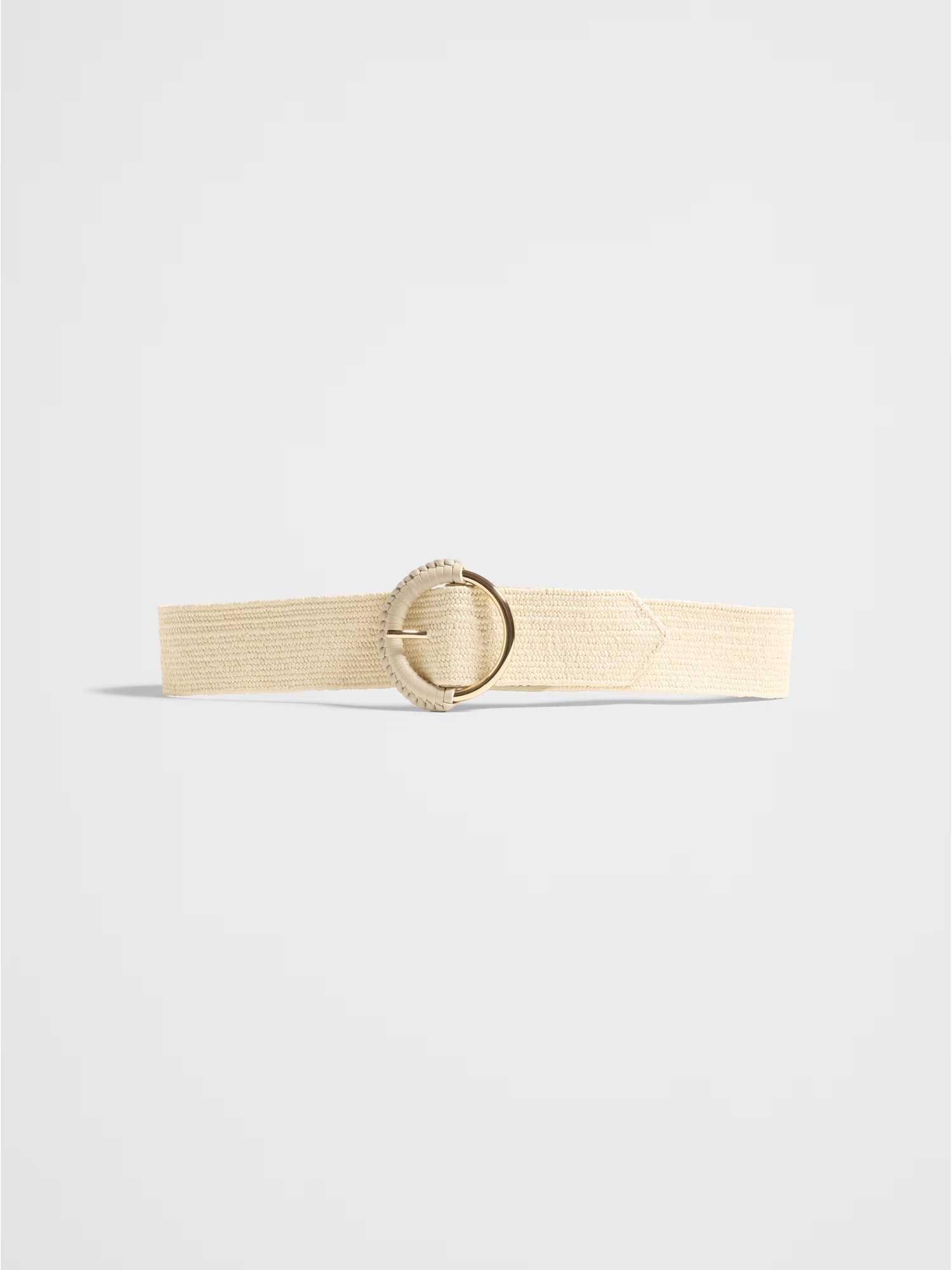 Straw Stretch Belt - Blonde