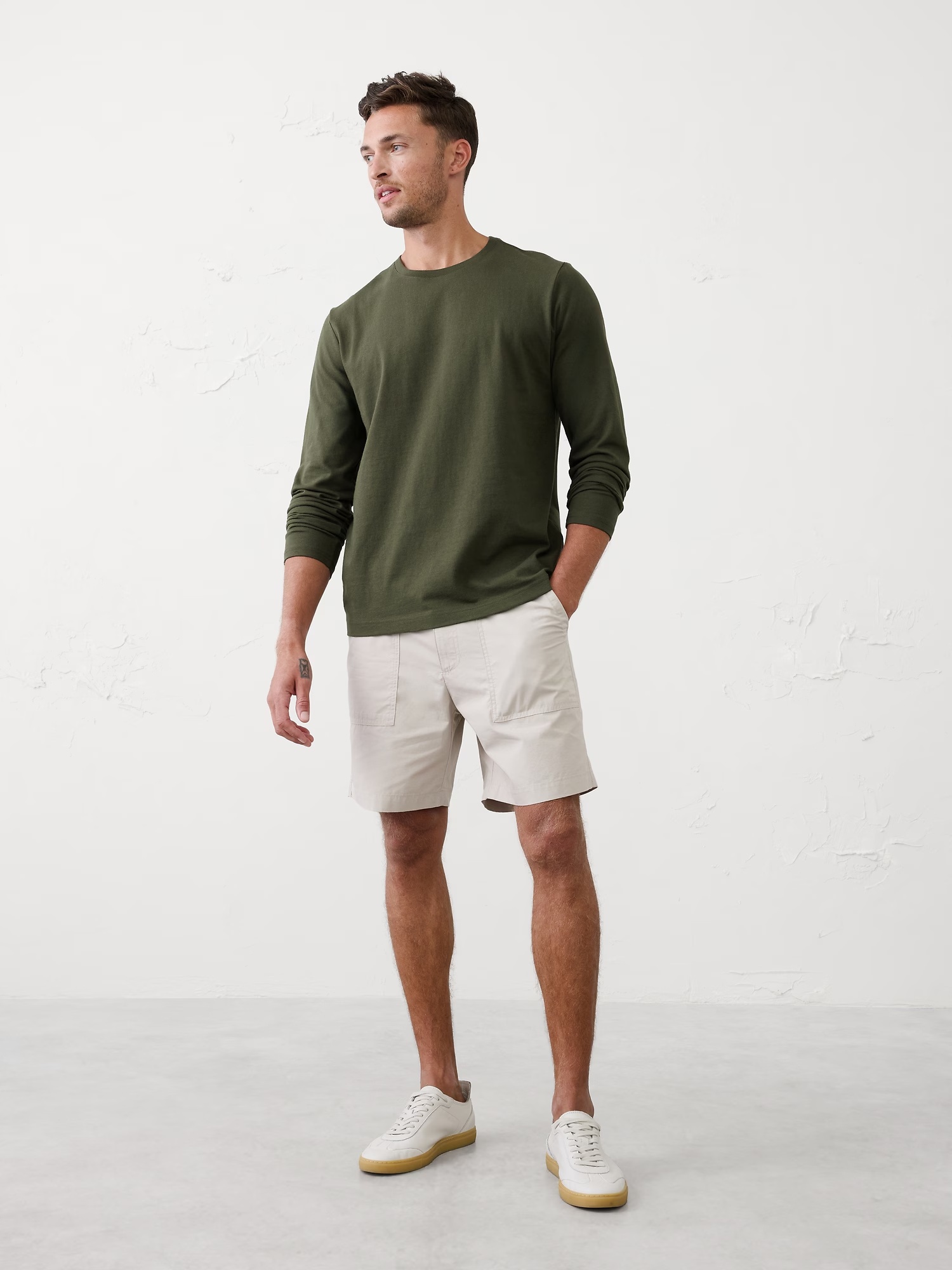 Cotton Midweight Shirt - Dark Trees