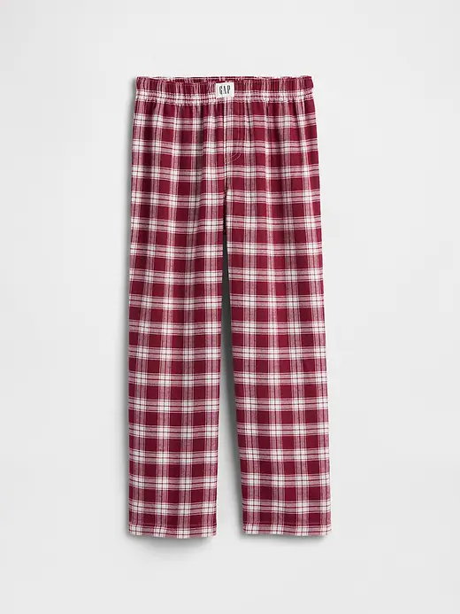Kids 100% Recycled Plaid PJ Pants