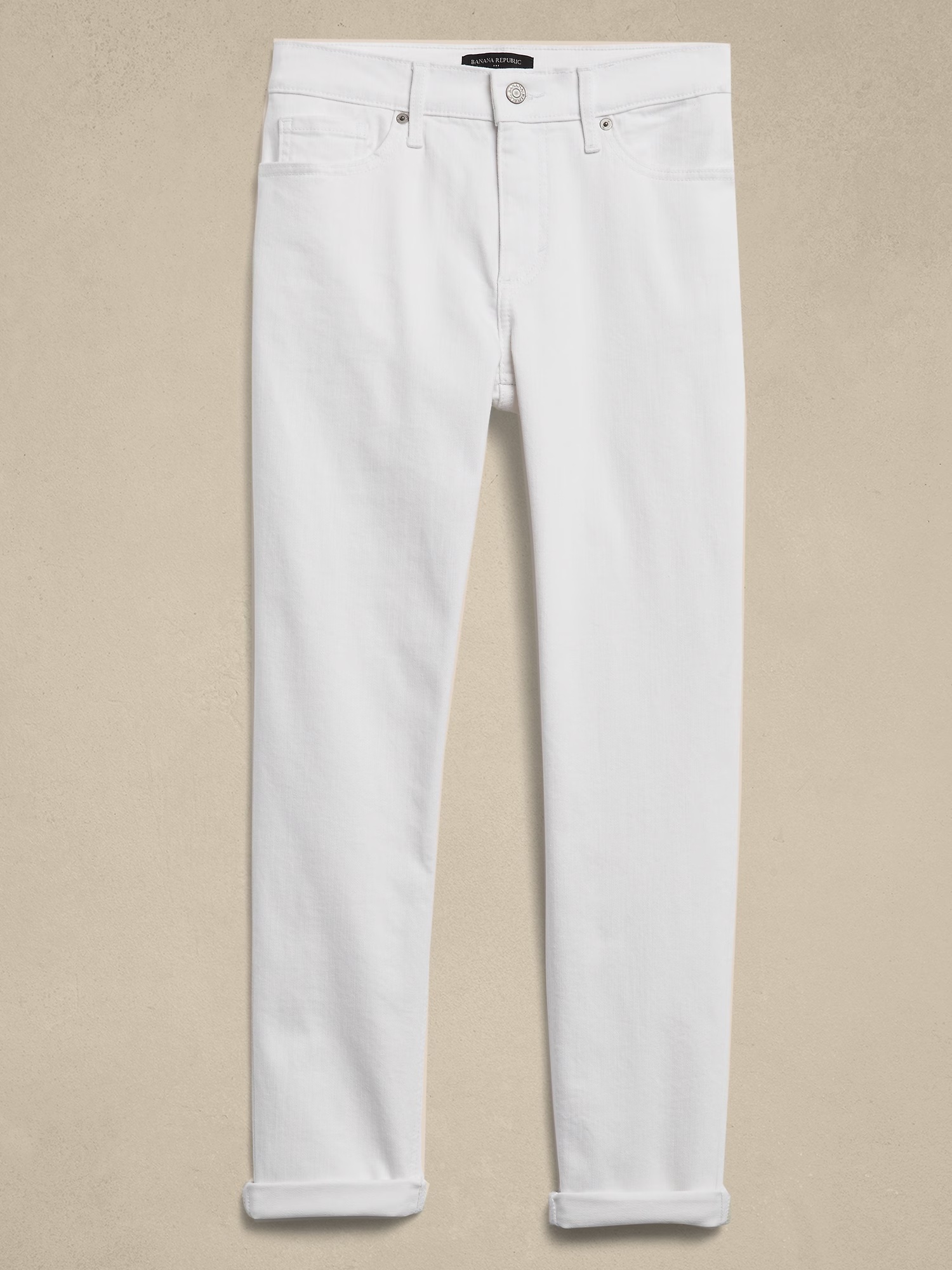 Girlfriend Jean - Pure White