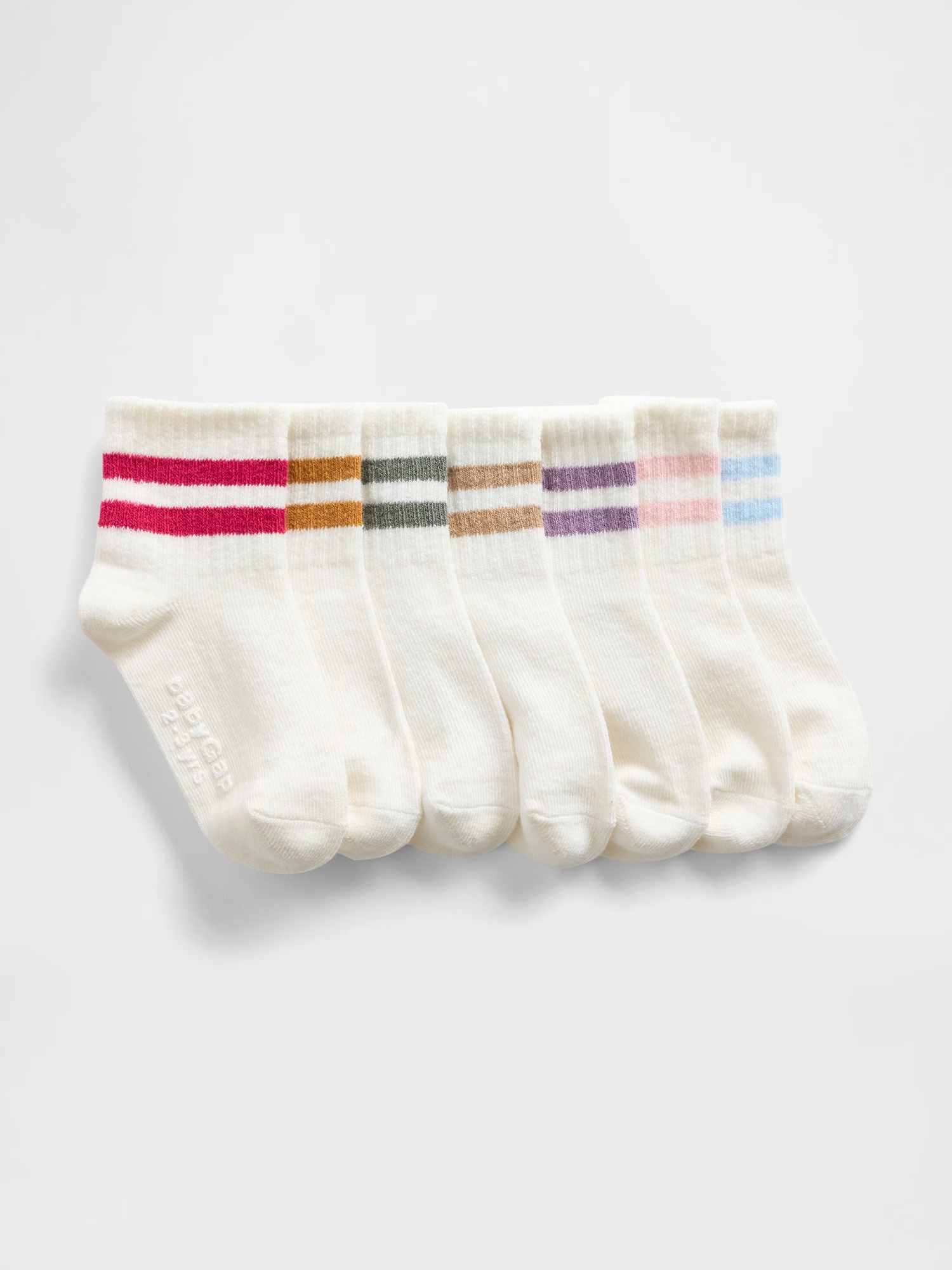 babyGap Stripe Crew Socks (7-Pack)