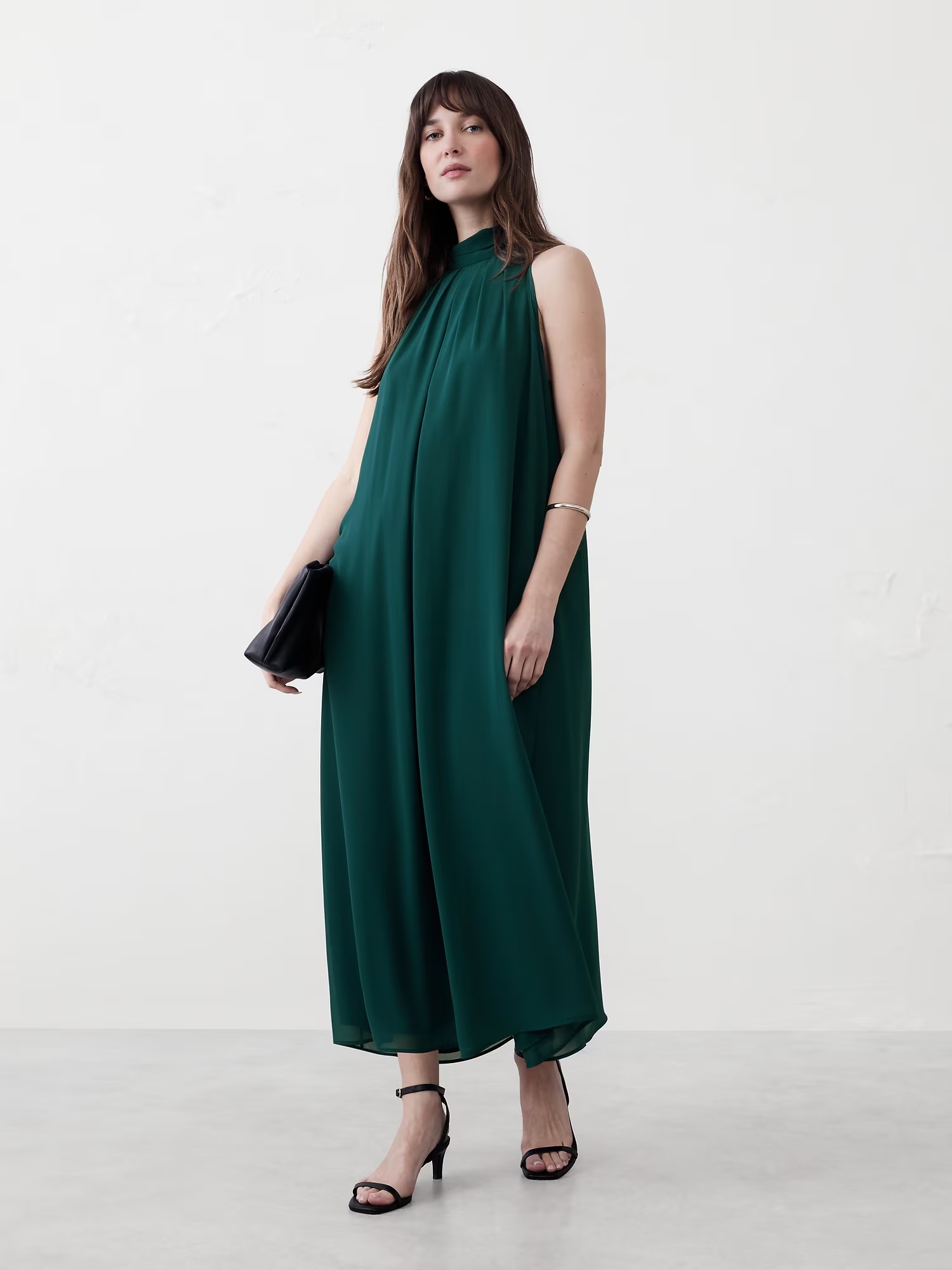Chiffon Midi Dress - Deep Sea Teal