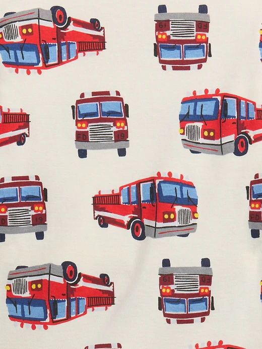 babyGap 100% Organic Cotton Fire Truck PJ Set 3 babyGap 100% Organic Cotton Fire Truck PJ Set