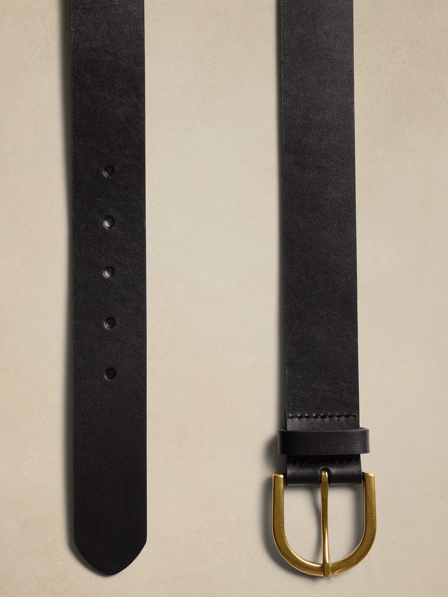Leather Trouser Belt - Dark Brown 2 Leather Trouser Belt - Dark Brown