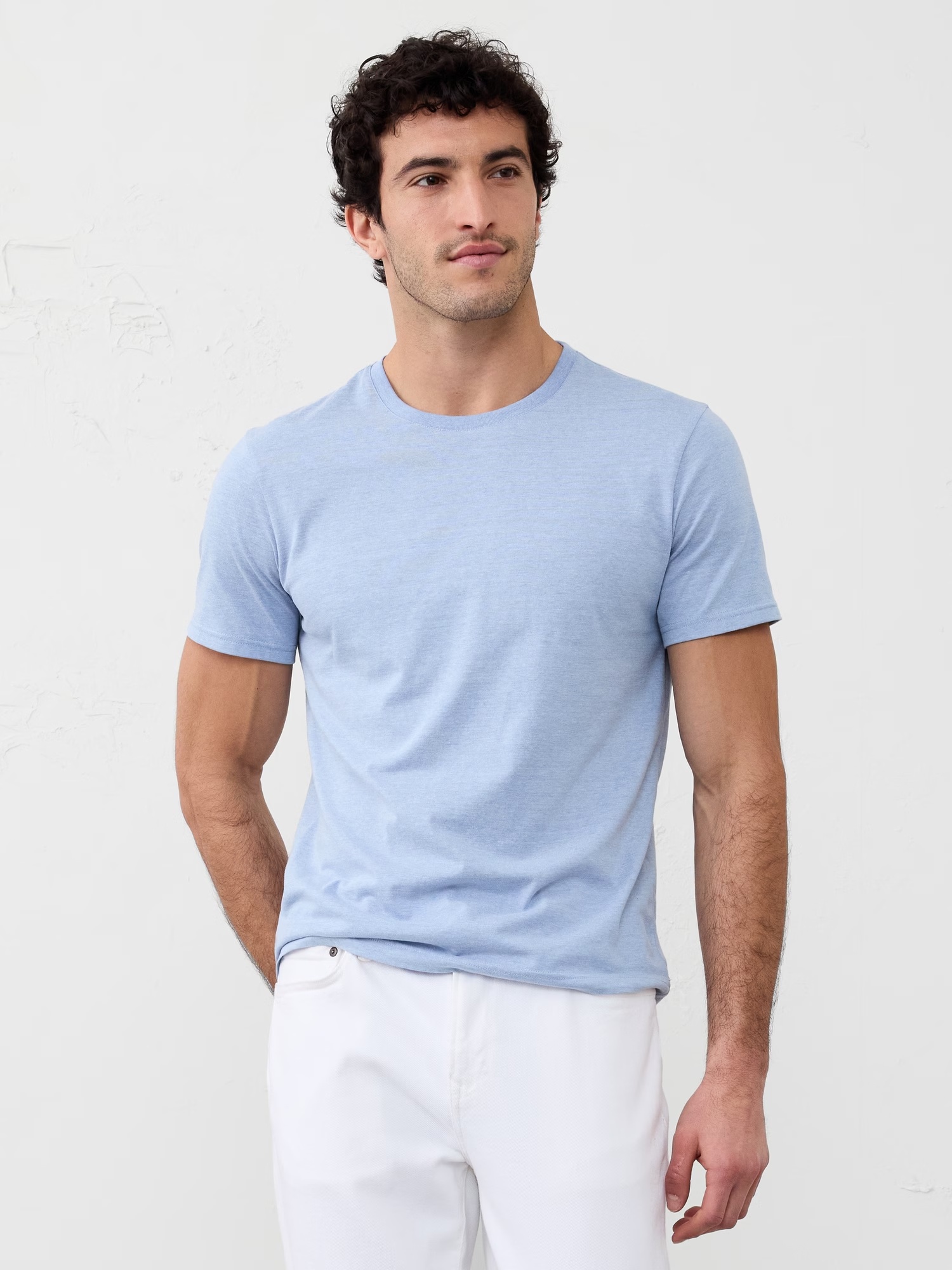 Premium Wash T-Shirt - Morning Mist Blue 1 Premium Wash T-Shirt - Morning Mist Blue