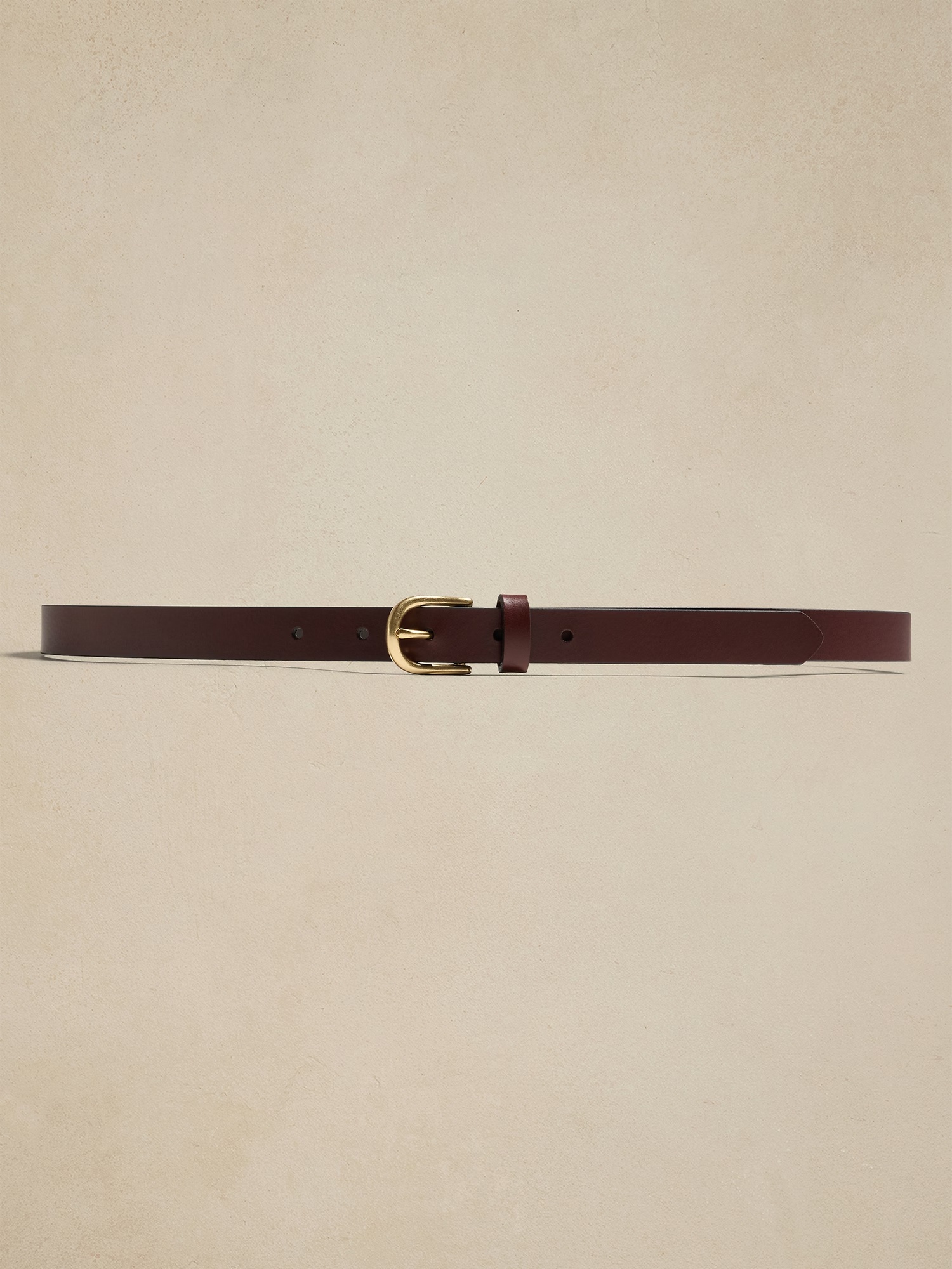 Leather Trouser Belt - Medium Brown
