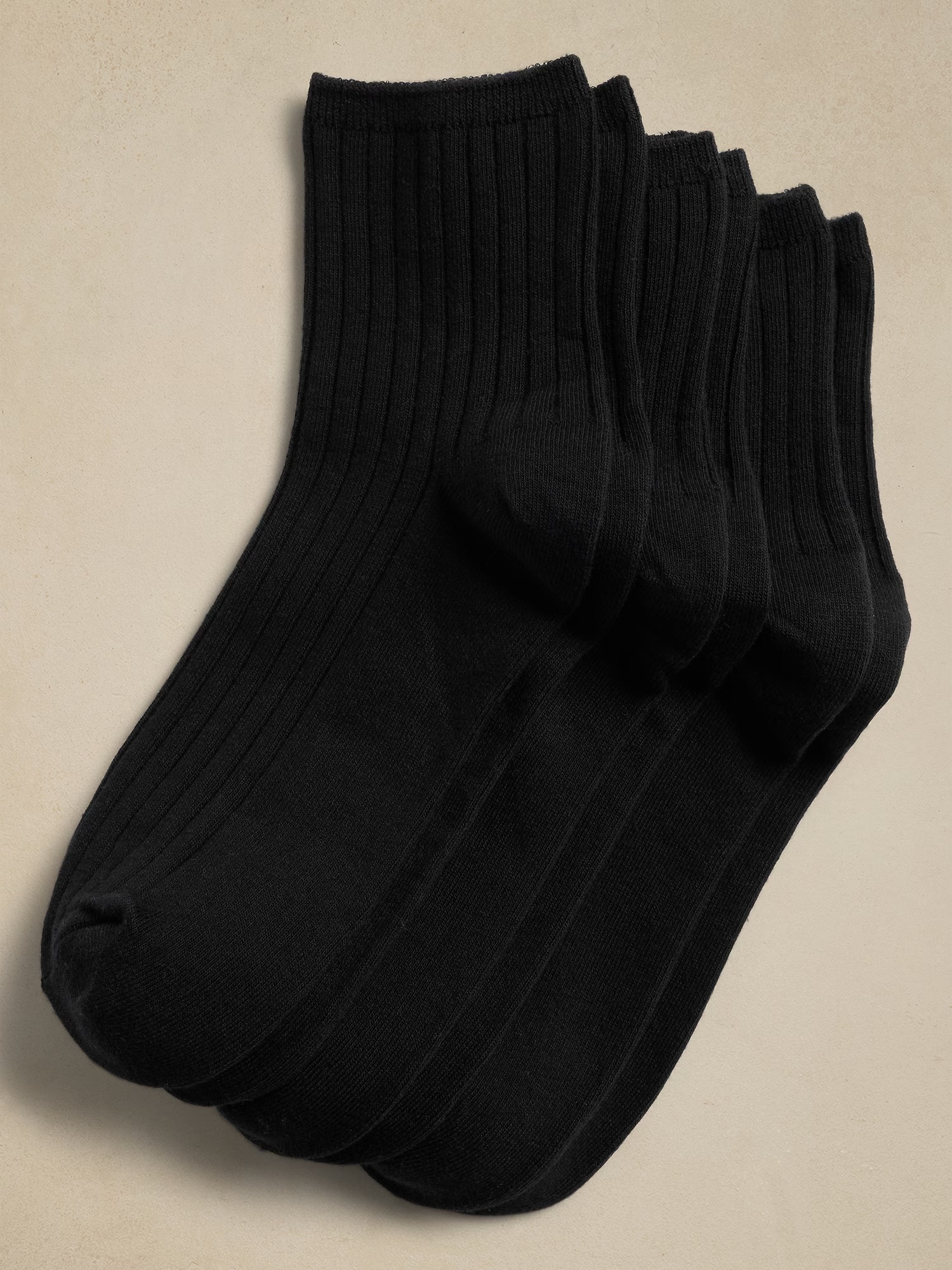Short Trouser Socks (3 Pack) - Black
