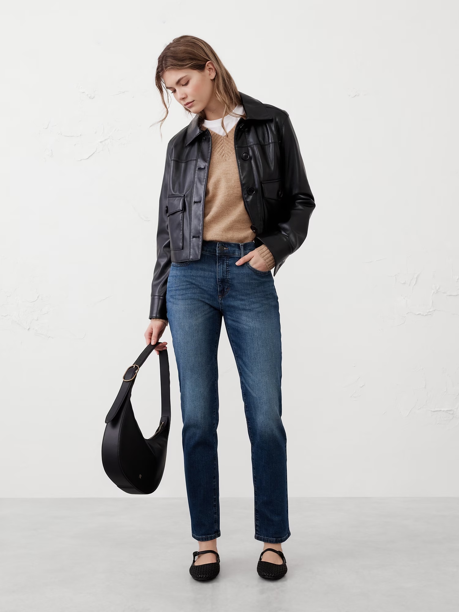 Curvy Girlfriend Jean - Dark Wash