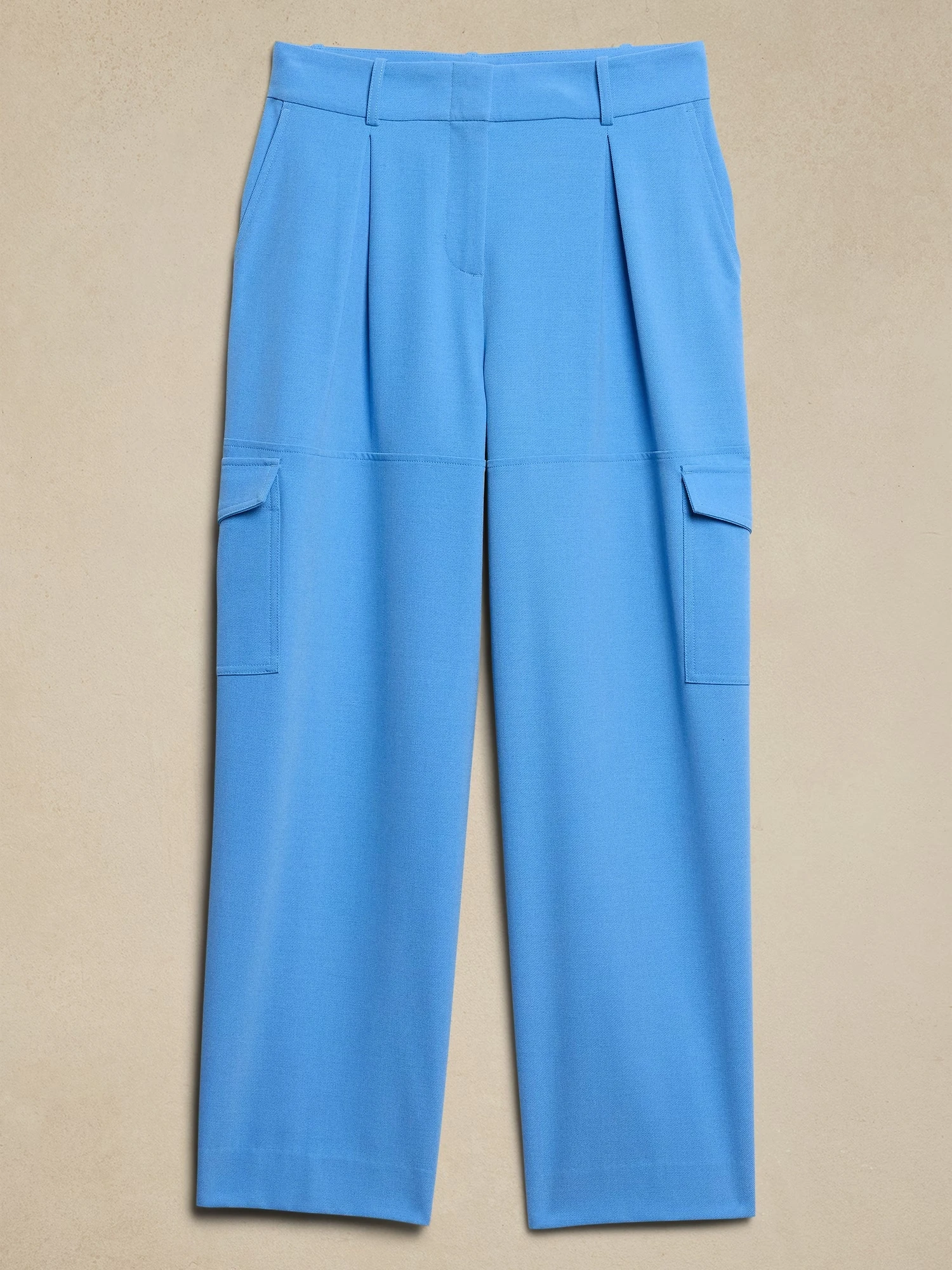 High-Rise Straight Twill Cargo Pant - Preppy Navy 4 High-Rise Straight Twill Cargo Pant - Preppy Navy