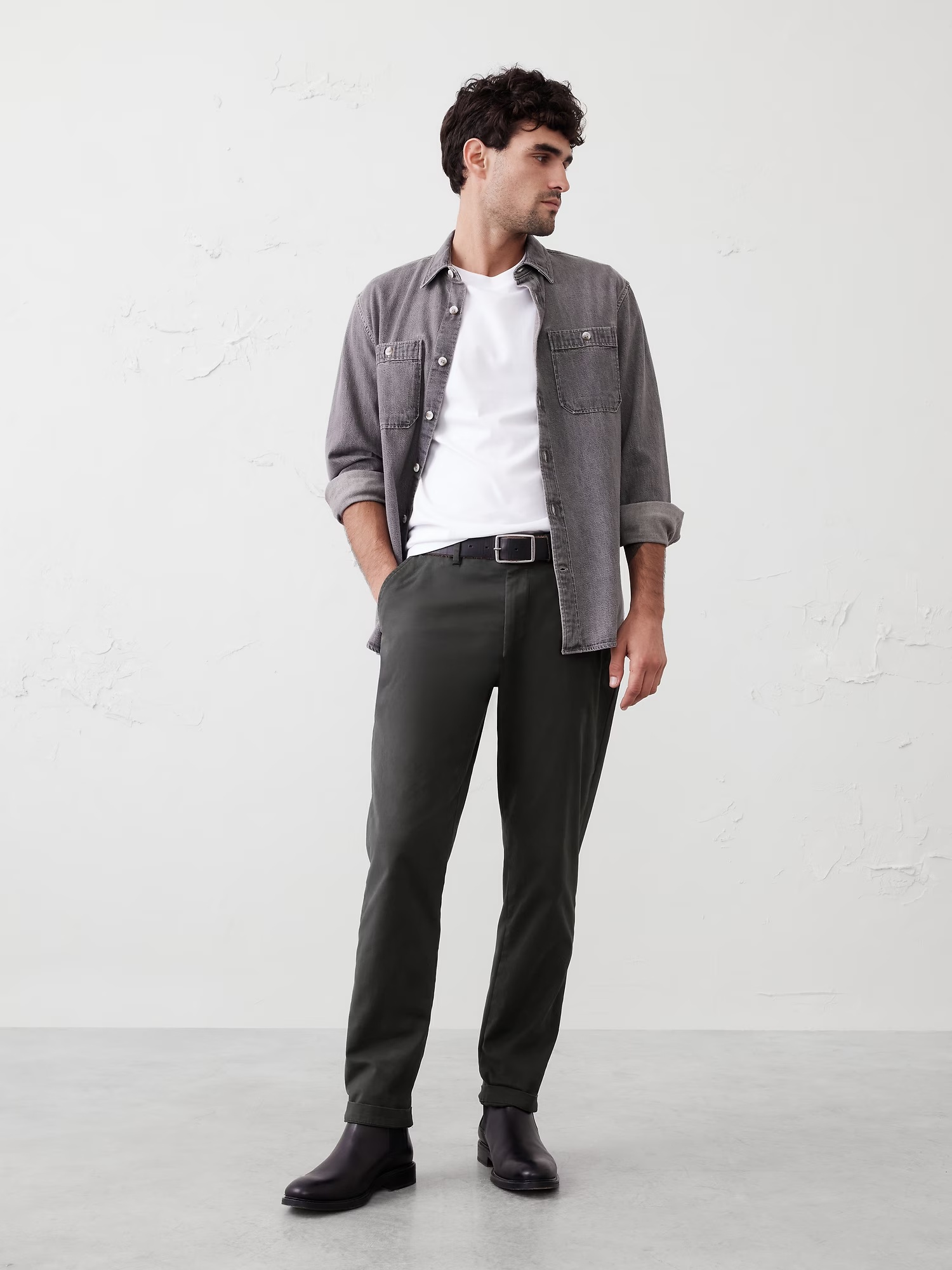 Athletic Lived-In Chino - Flint Gray 1 Athletic Lived-In Chino - Flint Gray