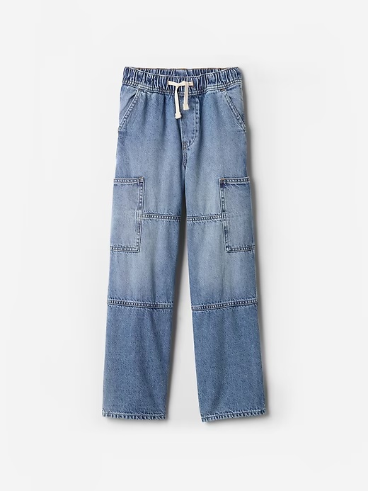 Kids Baggy Cargo Pull-On Jeans