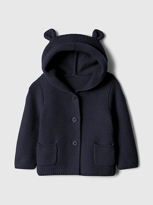 Baby Bear Garter Cardigan