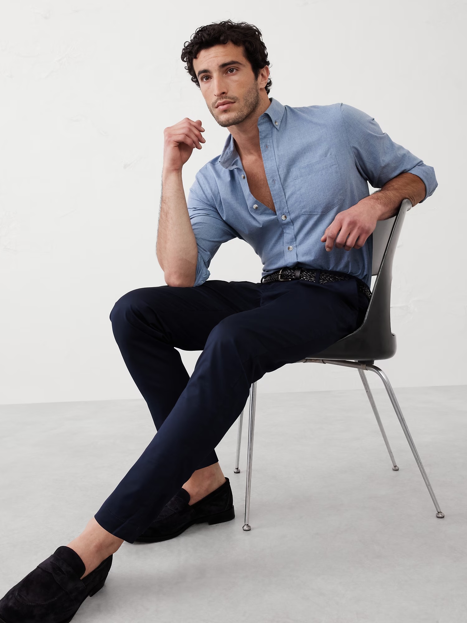 Slim Core Temp Chino - Medium Gray Heather 6 Slim Core Temp Chino - Medium Gray Heather