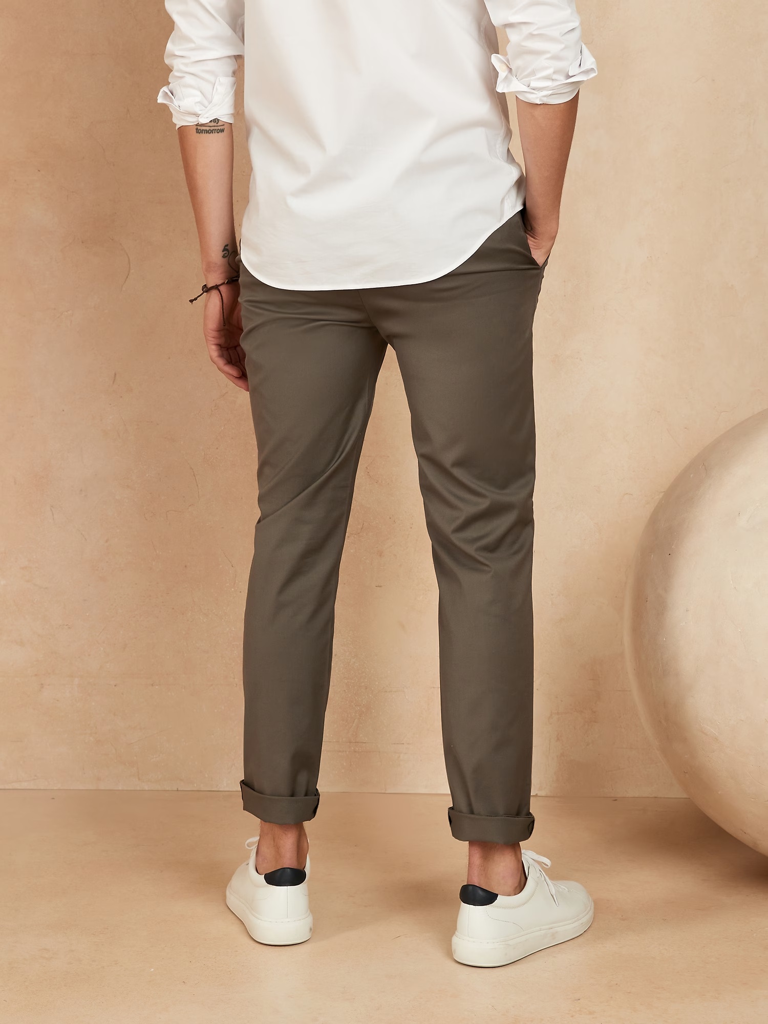 Slim Core Temp Chino - Medium Gray Heather 8 Slim Core Temp Chino - Medium Gray Heather