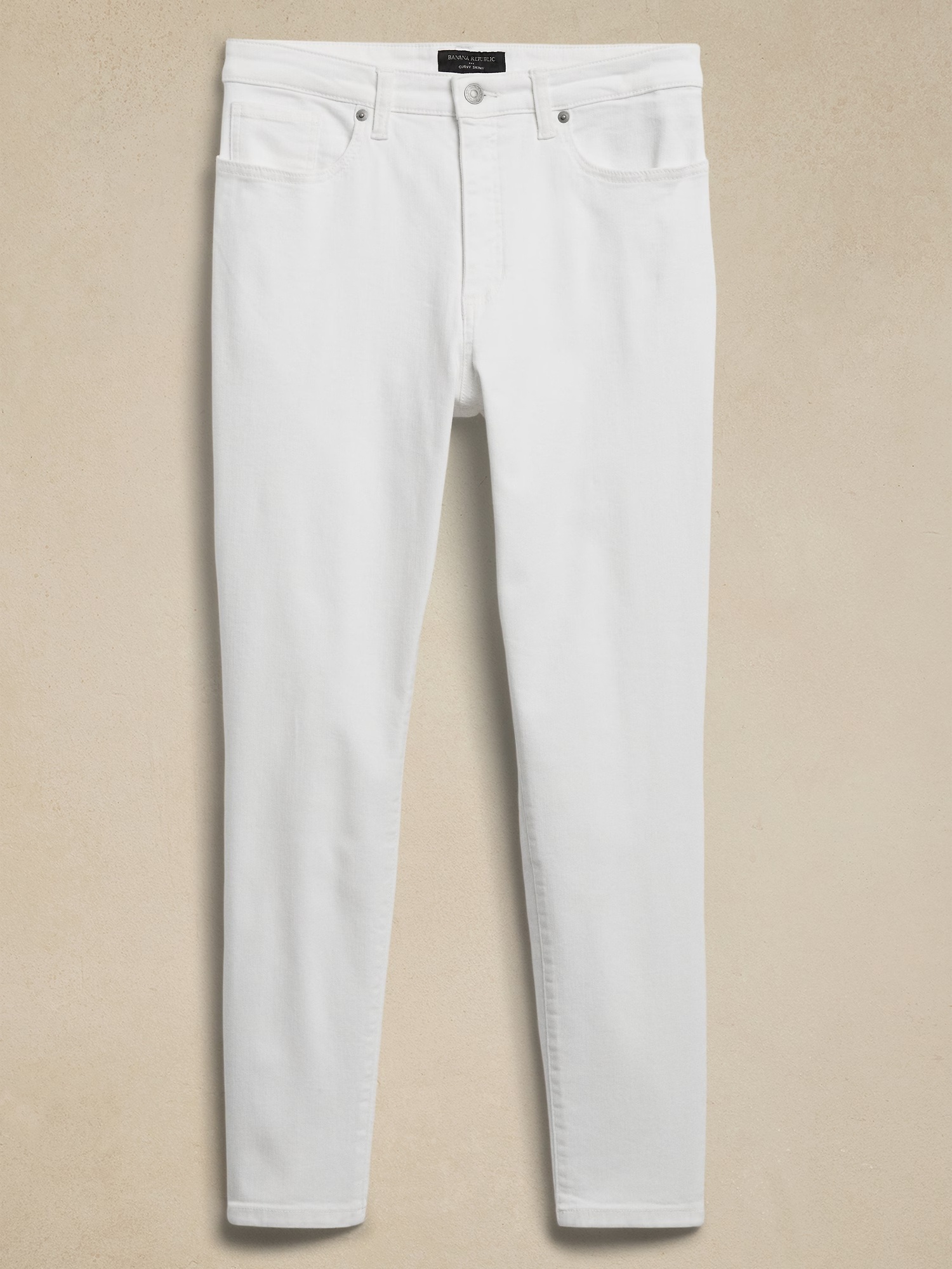 Curvy Mid-Rise Skinny Jean - Pure White